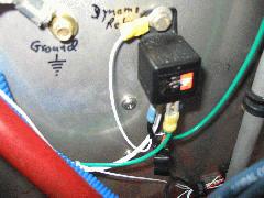 Dynamo relay with Bob Nuckolls' overvoltage protection circuit and spike catching diode IMG_0699.jpg